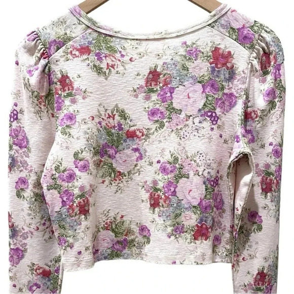 LOVESHACKFANCY jonah crop cardigan in shimmering springs-NWT sz Small - Picture 8 of 14